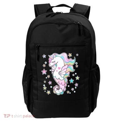 Cute Unicorn Seahorse Uni-Maid Backpack