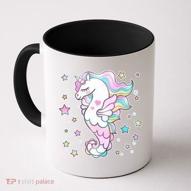Cute Unicorn Seahorse Uni-Maid Coffee Mug
