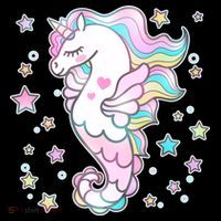 Cute Unicorn Seahorse Uni-Maid Coffee Mug thumb 5