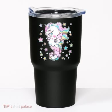 Cute Unicorn Seahorse Uni-Maid Tumbler