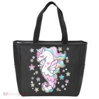 Cute Unicorn Seahorse Uni-Maid Tote Bag thumb 0