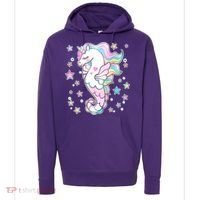 Cute Unicorn Seahorse Uni-Maid Hoodie thumb 0