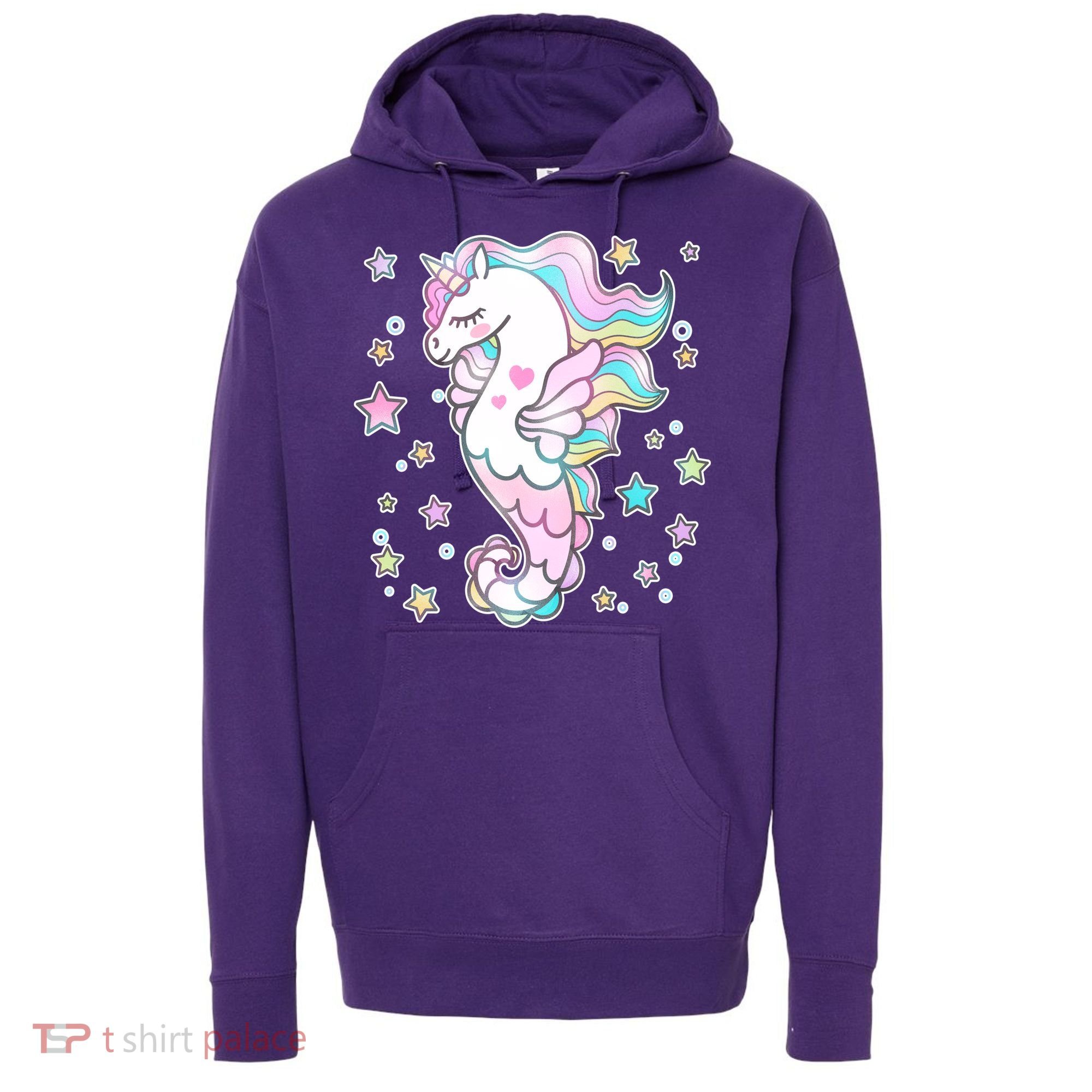 Cute Unicorn Seahorse Uni-Maid Hoodie