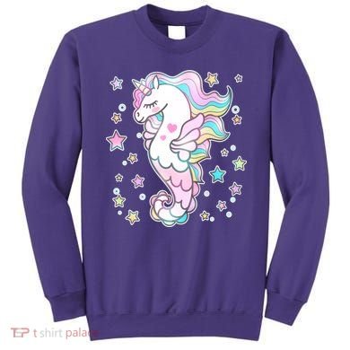 Cute Unicorn Seahorse Uni-Maid Sweatshirt