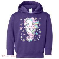 Cute Unicorn Seahorse Uni-Maid Toddler Hoodie thumb 0