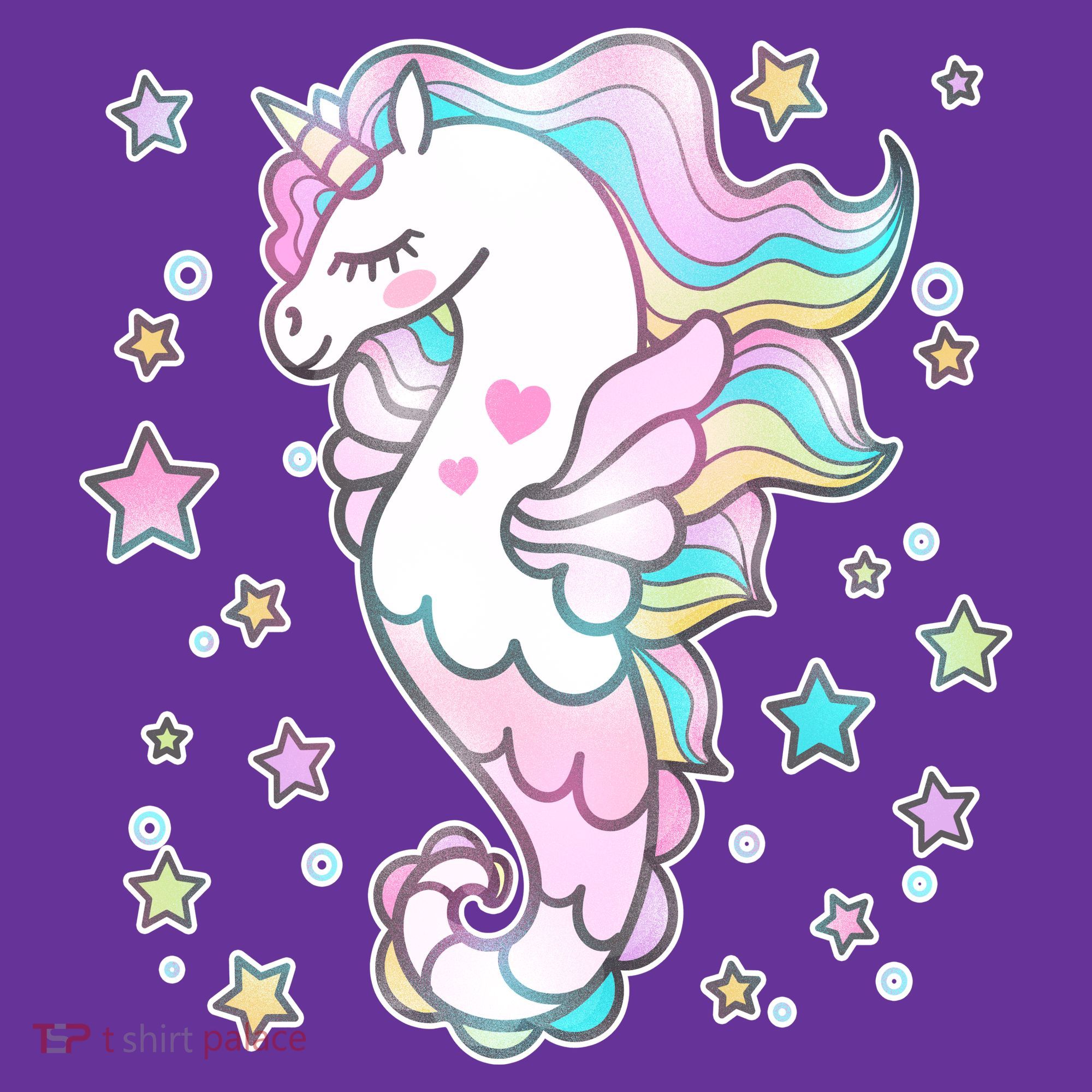 Cute Unicorn Seahorse Uni-Maid Visor