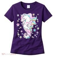 Cute Unicorn Seahorse Uni-Maid Women's T-Shirt thumb 0