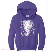 Cute Unicorn Seahorse Uni-Maid Kids Hoodie thumb 0