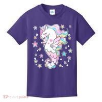 Cute Unicorn Seahorse Uni-Maid Kids T-Shirt thumb 0
