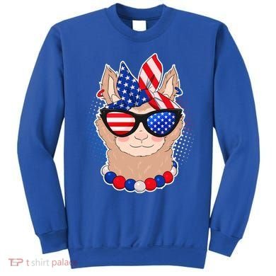 Cute USA Patriotic Llama Sweatshirt