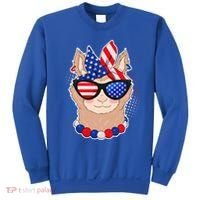 Cute USA Patriotic Llama Sweatshirt thumb 0