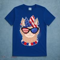 Cute USA Patriotic Llama T-Shirt thumb 5