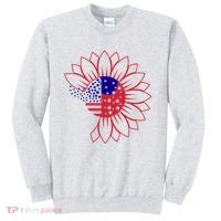 Cute USA Sunflower Flag Sweatshirt thumb 0