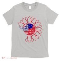 Cute USA Sunflower Flag T-Shirt thumb 0
