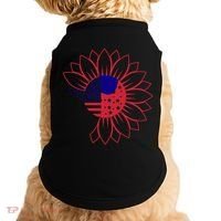 Cute USA Sunflower Flag Doggie Tank thumb 0