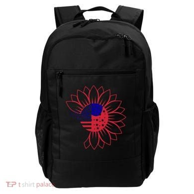 Cute USA Sunflower Flag Backpack