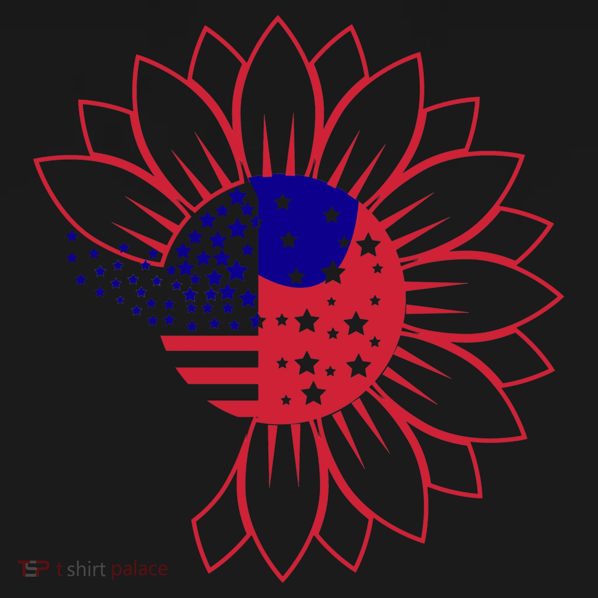 Cute USA Sunflower Flag Coaster