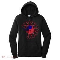 Cute USA Sunflower Flag Women's Hoodie thumb 0