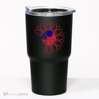 Cute USA Sunflower Flag Tumbler thumb 0