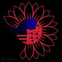 Cute USA Sunflower Flag Ornament thumb 1