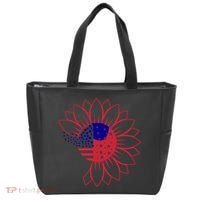 Cute USA Sunflower Flag Tote Bag thumb 0
