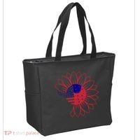 Cute USA Sunflower Flag Tote Bag thumb 2