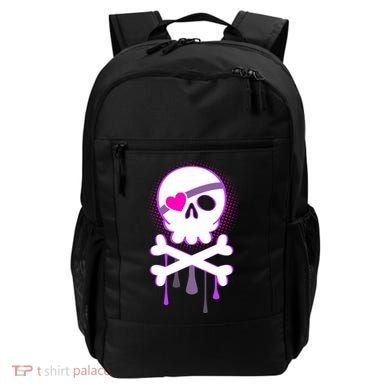Cute Valentine Skull Eye Patch  Backpack
