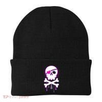 Cute Valentine Skull Eye Patch  Beanie thumb 0