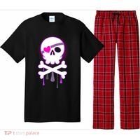 Cute Valentine Skull Eye Patch  Pajama Set thumb 0