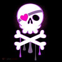 Cute Valentine Skull Eye Patch  Pajama Set thumb 2