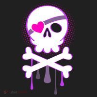 Cute Valentine Skull Eye Patch  Tumbler thumb 3