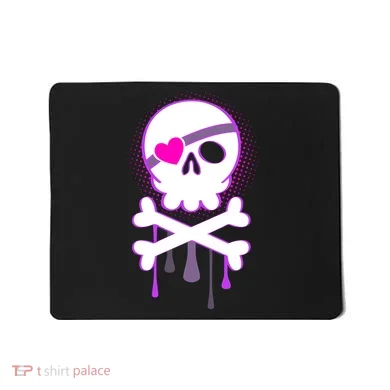 Cute Valentine Skull Eye Patch  Mousepad