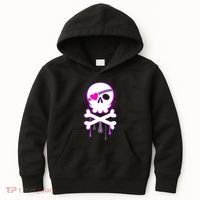 Cute Valentine Skull Eye Patch  Kids Hoodie thumb 0