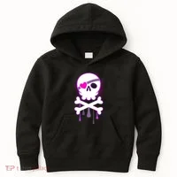 Cute Valentine Skull Eye Patch  Kids Hoodie thumb 0