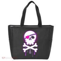 Cute Valentine Skull Eye Patch  Tote Bag thumb 0