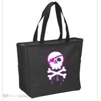 Cute Valentine Skull Eye Patch  Tote Bag thumb 2