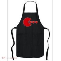 Cute Valentines Day Gamer Hear Retro Apron thumb 0
