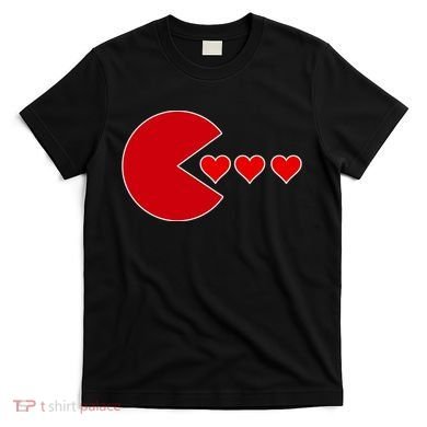 Cute Valentines Day Gamer Hear Retro T-Shirt