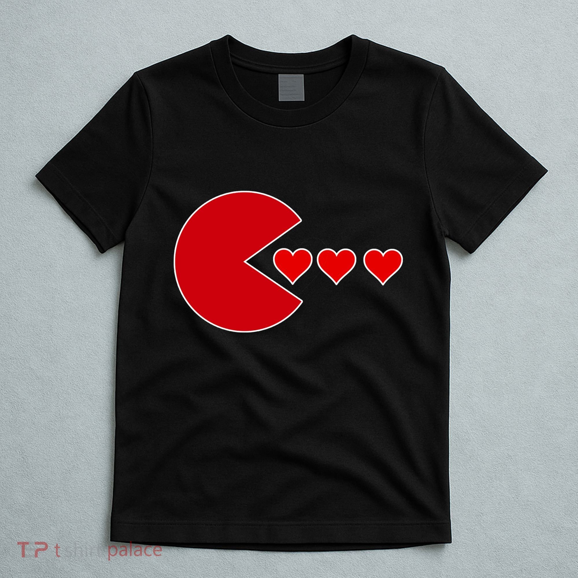 Cute Valentines Day Gamer Hear Retro T-Shirt
