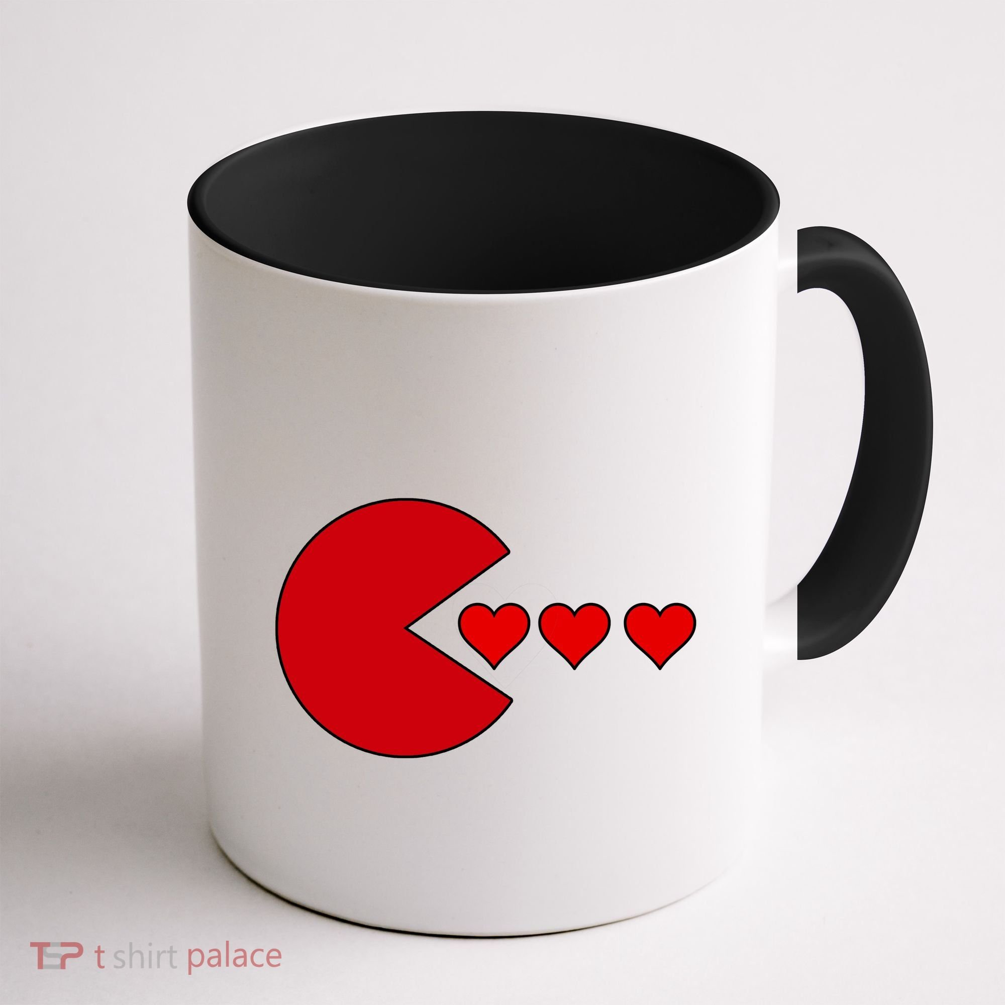 Cute Valentines Day Gamer Hear Retro Coffee Mug