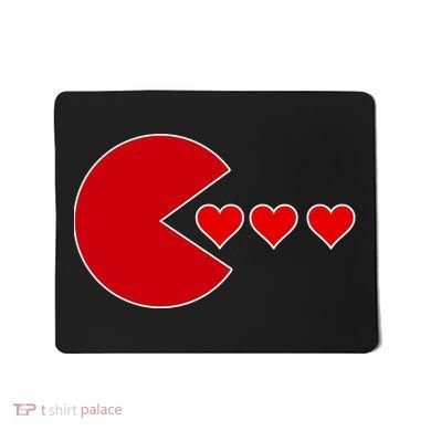 Cute Valentines Day Gamer Hear Retro Mousepad