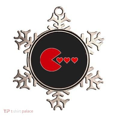 Cute Valentines Day Gamer Hear Retro Ornament
