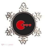 Cute Valentines Day Gamer Hear Retro Ornament thumb 0