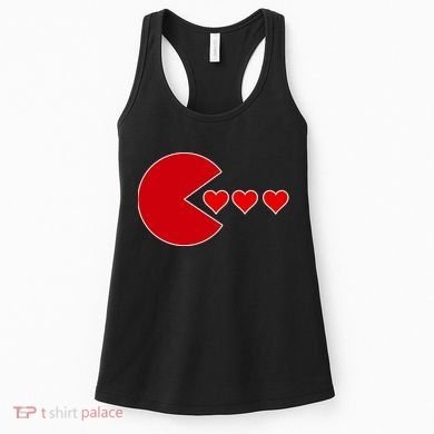 Cute Valentines Day Gamer Hear Retro Women's Tank Top
