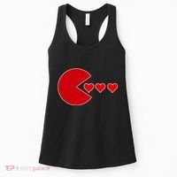Cute Valentines Day Gamer Hear Retro Women's Tank Top thumb 0