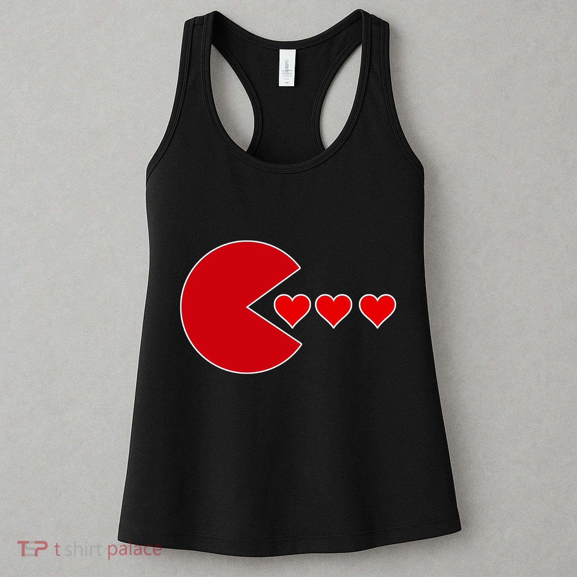 Cute Valentines Day Gamer Hear Retro Women's Tank Top