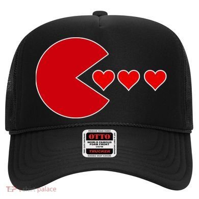 Cute Valentines Day Gamer Hear Retro Hat
