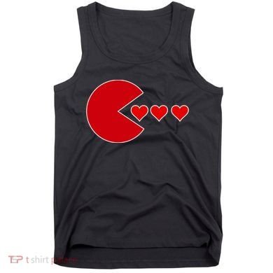 Cute Valentines Day Gamer Hear Retro Tank Top