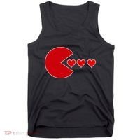 Cute Valentines Day Gamer Hear Retro Tank Top thumb 0