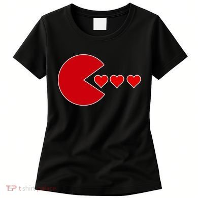 Cute Valentines Day Gamer Hear Retro Women's T-Shirt
